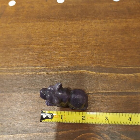 Lepidolite Lion Carving - Picture 4 of 5